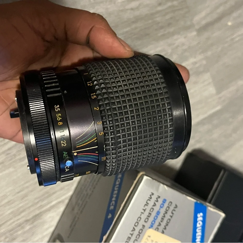 Black Camera Lens Kit with Carrying Case